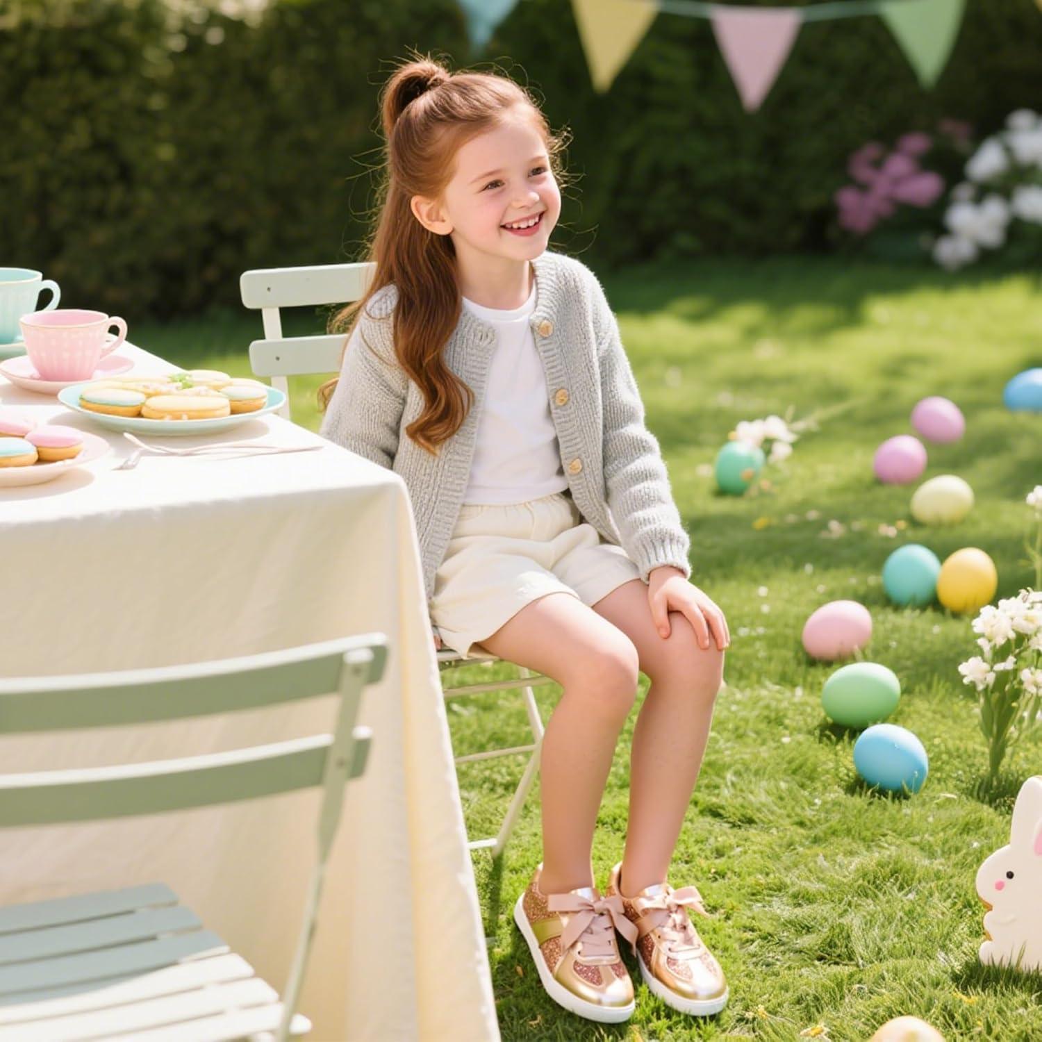 imageKiderence Toddler Girls Sneakers Little Running Sports ShoesToddlerLittle KidsCs806champagne