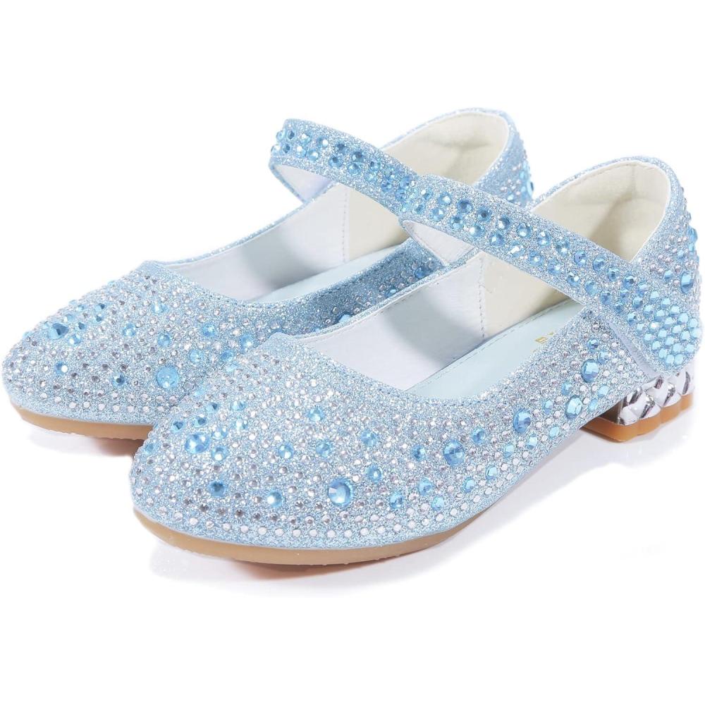imageGirls Ballet Mary Jane Strap School Uniform Dress Flat Shoes ToddlerLittle Kid6103blue