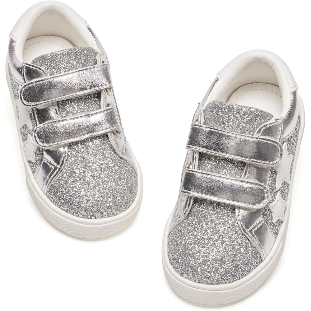 imageKiderence Toddler Girls Sneakers Little Running Sports ShoesToddlerLittle KidsCs805silver