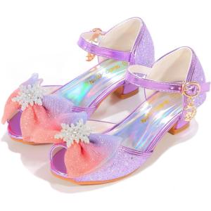 Girls Ballet Mary Jane Strap School Uniform Dress Flat Shoes (Toddler/Little Kid)(12purple)