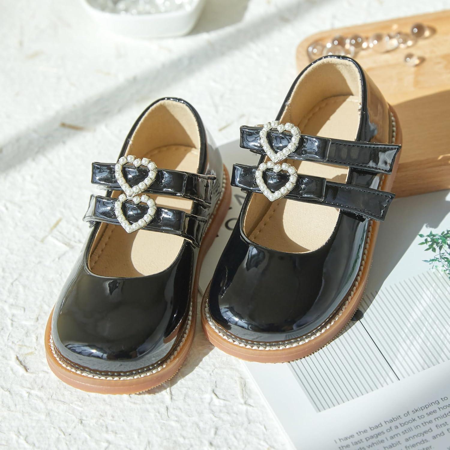 imageKiderence Girls Flat Dress Shoes School Oxfords Marry Jane ToddlerLittle KidsCk336 Black