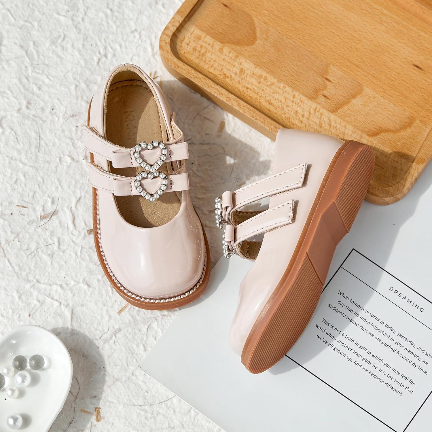imageKiderence Girls Flat Dress Shoes School Oxfords Marry Jane ToddlerLittle KidsCk336 Pink