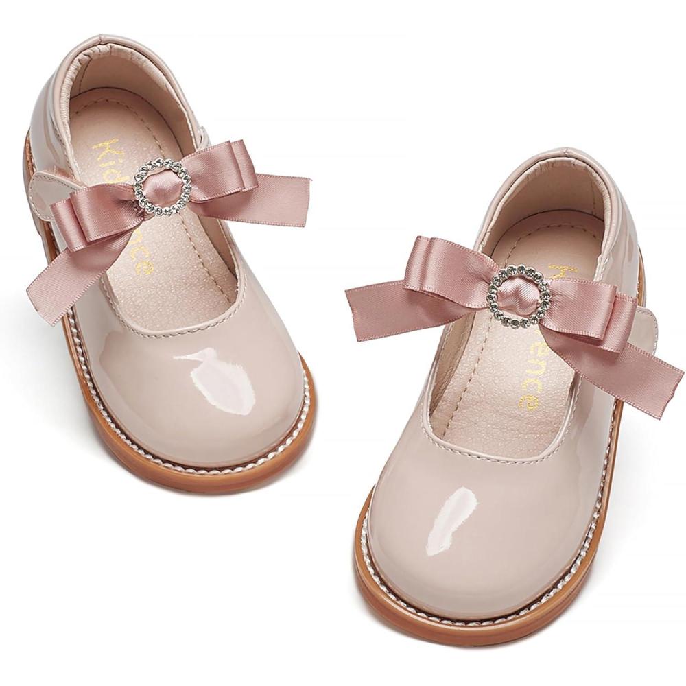 imageKiderence Girls Flat Dress Shoes School Oxfords Marry Jane ToddlerLittle KidsCk503 Pink