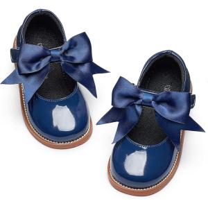 Kiderence Girls Flat Dress Shoes School Oxfords Marry Jane (Toddler/Little Kids)(F637 Blue)