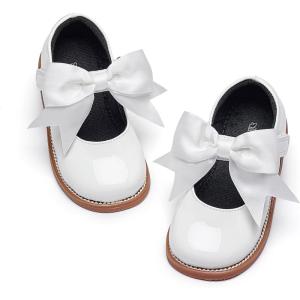 Kiderence Girls Flat Dress Shoes School Oxfords Marry Jane (Toddler/Little Kids)(F637 White)