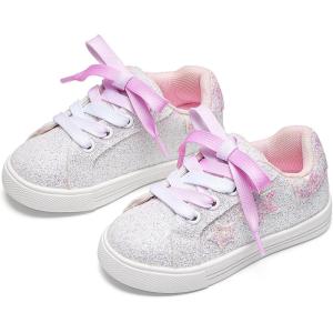 Kiderence Toddler Girls Sneakers Little Running Sports Shoes(Toddler/Little Kids)(Cs807-pink)