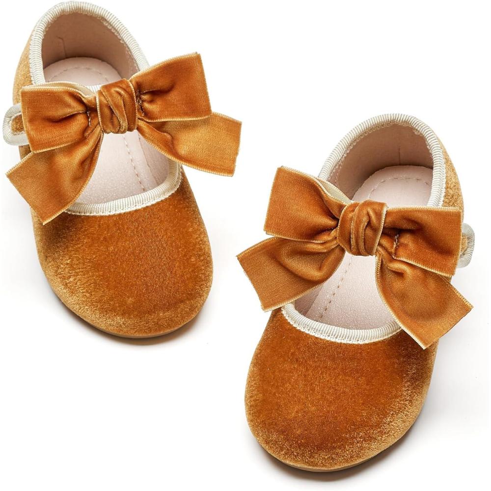 imageKiderence Little Toddler Girls Dress Shoes Ballerina Ballet Flats Kids Mary JanesCk940 Brown