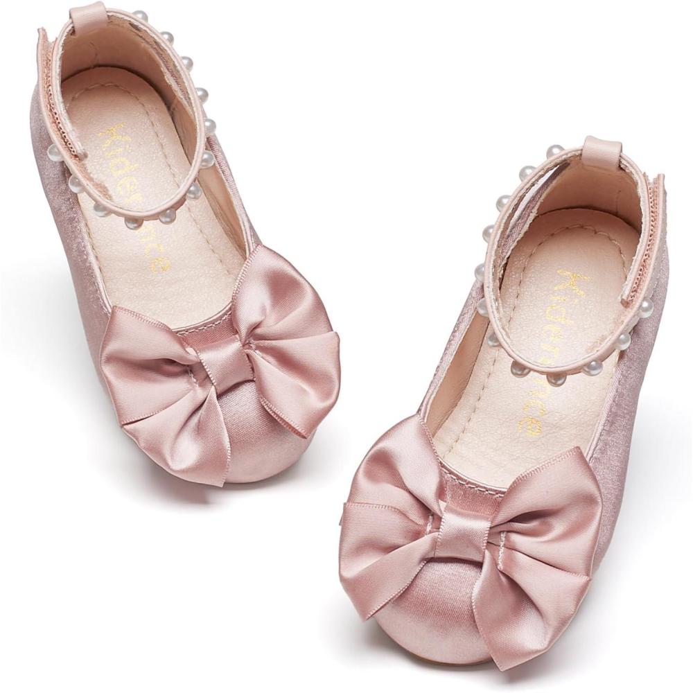 imageKiderence Little Toddler Girls Dress Shoes Ballerina Ballet Flats Kids Mary JanesCk942 Pink