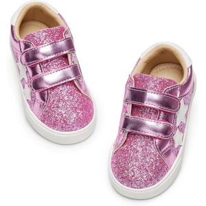 Kiderence Toddler Girls Sneakers Little Girls Running Sports Shoes(Toddler/Little Kids)(Cs805-pink)