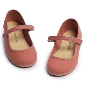 Childrenchic Mary Jane Shoes for Girls – Classic & Comfortable Dress Shoes for Toddlers & Kids – Perfect Flats for School, Play, and Special Occasions (Shimmer)(Rosewood)