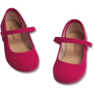 Childrenchic Mary Jane Shoes for Girls – Classic & Comfortable Dress Shoes for Toddlers & Kids – Perfect Flats for School, Play, and Special Occasions (Shimmer)(Fuchsia)