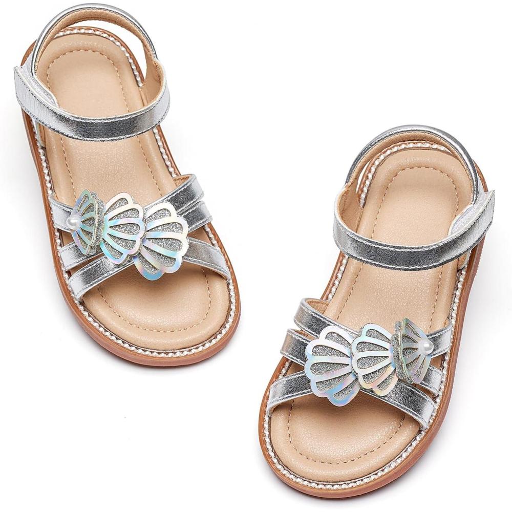 image:imageKiderence Toddler Girls Sandals Little Girls Kids Shoes Girls Sandals ToddlerCk554 Silver