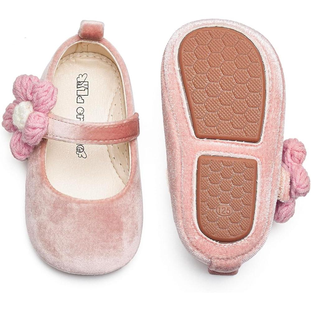 image:imageKiderence Baby Girls Prewalker Mary Jane Flats Bowknot Princess Dress Shoes InfantToddlerCb01 Pink