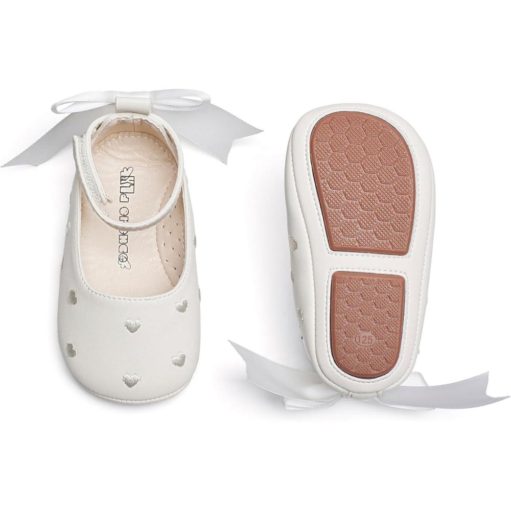 image:imageKiderence Baby Girls Prewalker Mary Jane Flats Bowknot Princess Dress Shoes InfantToddlerCb02 Off White