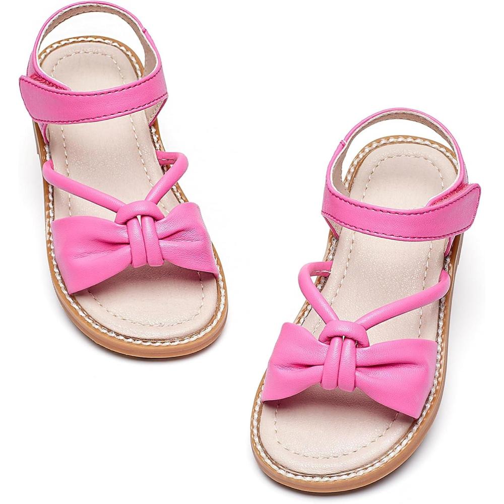 image:imageKiderence Toddler Girls Sandals Little Girls Kids Summer Shoes Toddler SandalsCk930 Rose Red