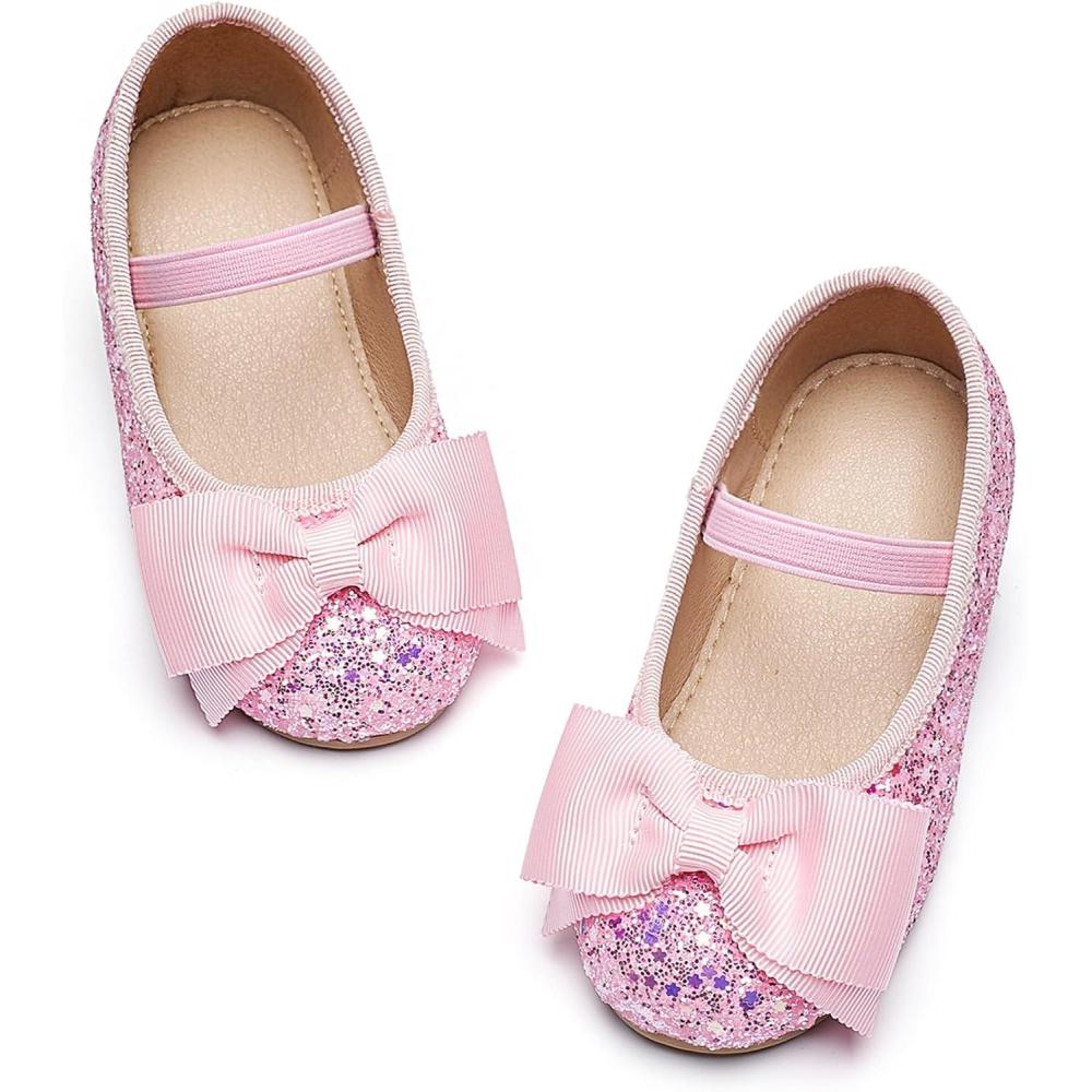 image:imageKiderence Toddler Girls Dress Shoes Little Kids Mary Janes Ballet Flats ToddlerCk322 Pink