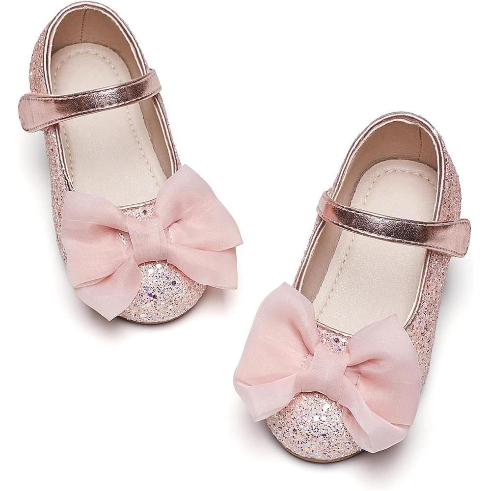 image:imageKiderence Toddler Girls Dress Shoes Little Kids Mary Janes Ballet Flats ToddlerCk610 Pink