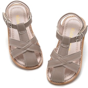 Kiderence Toddler Girls Sandals Little Girls Kids Summer Shoes Toddler Sandals(Ck934 Grey)