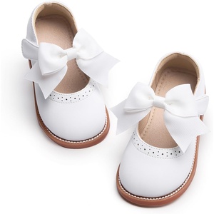 Kiderence Toddler Little Girl Mary Jane Dress Shoes School Oxford for Girls Flats(Ck960 White)