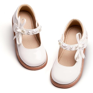Kiderence Toddler Little Girl Mary Jane Dress Shoes School Oxford for Girls Flats(Ck961 White)